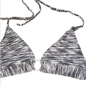 Urban Outfitter Halter Bikini Top Silver Loop, Many ways to wear S, NEW
